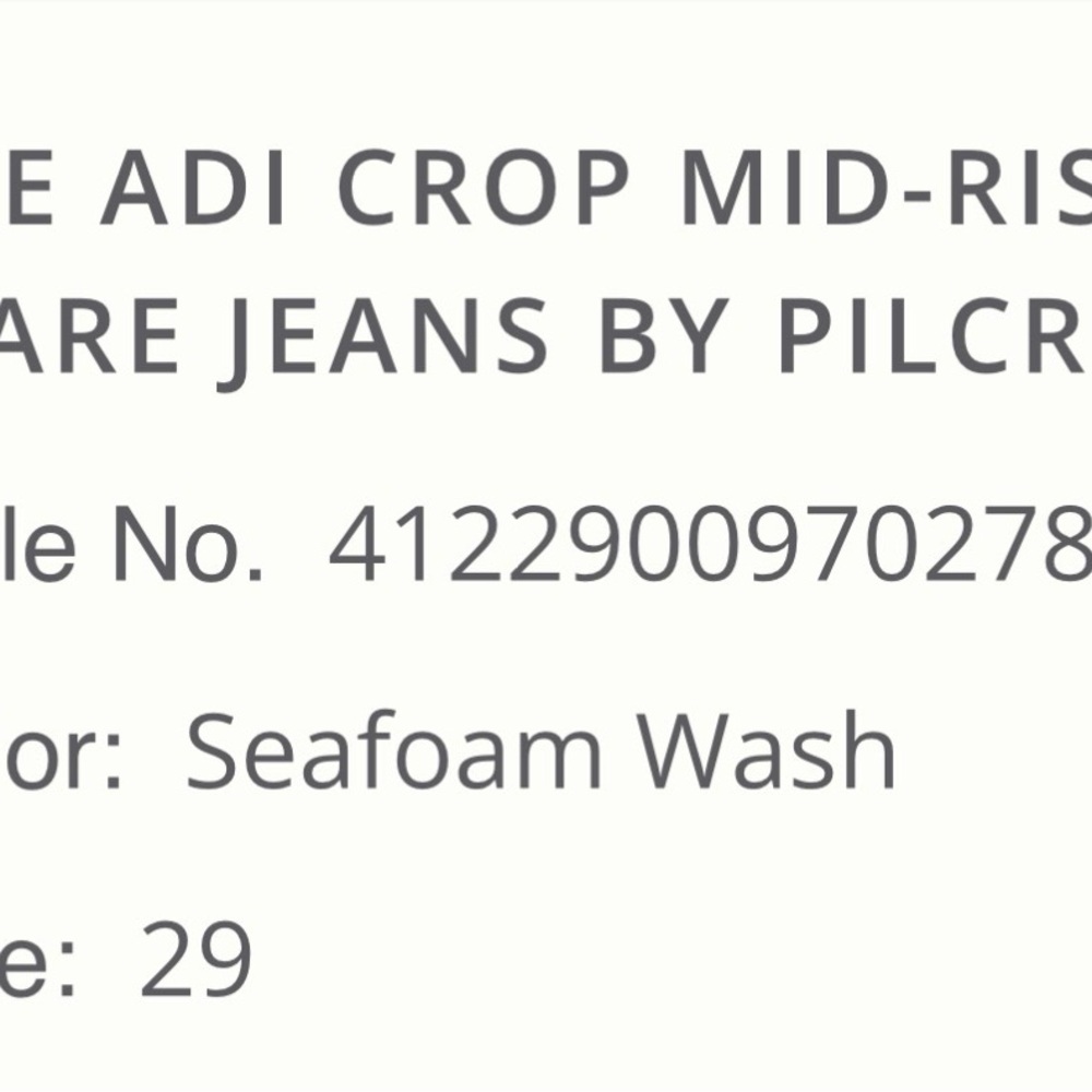 Pilcro Dark Blue Flare Jeans NWT - See Measurements! - Picture 2 of 9